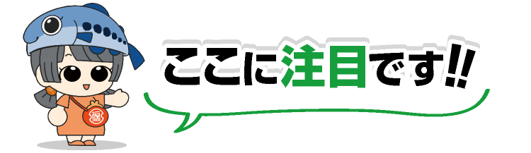 ここに注目！！